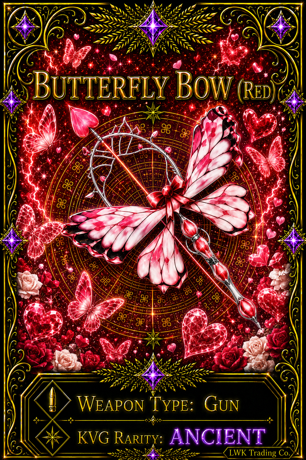 Butterfly Bow (Red) [500 Coins]